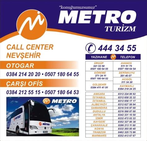 nevşehir metro seyahat iletişim